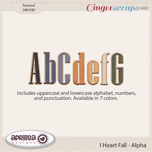 I Heart Fall - Alpha by Aprilisa Designs