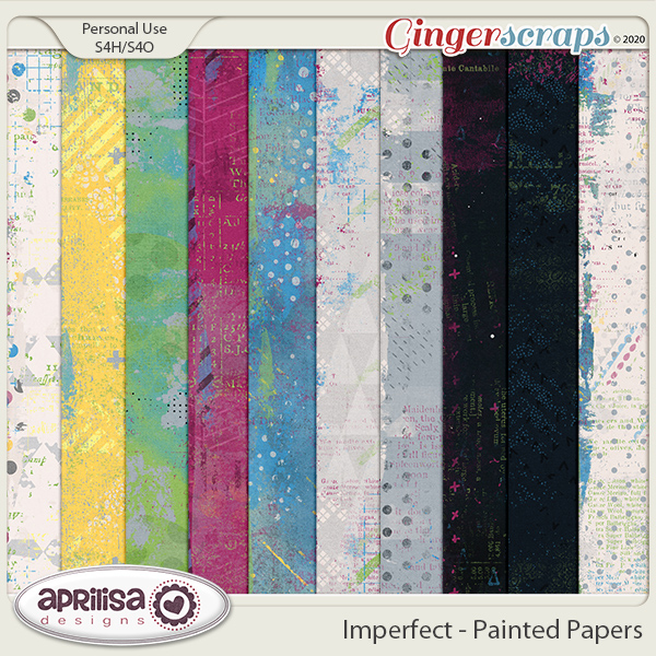 Imperfect - Painted Papers by Aprilisa Designs