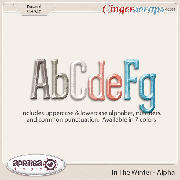 In The Winter - Alpha by Aprilisa Designs
