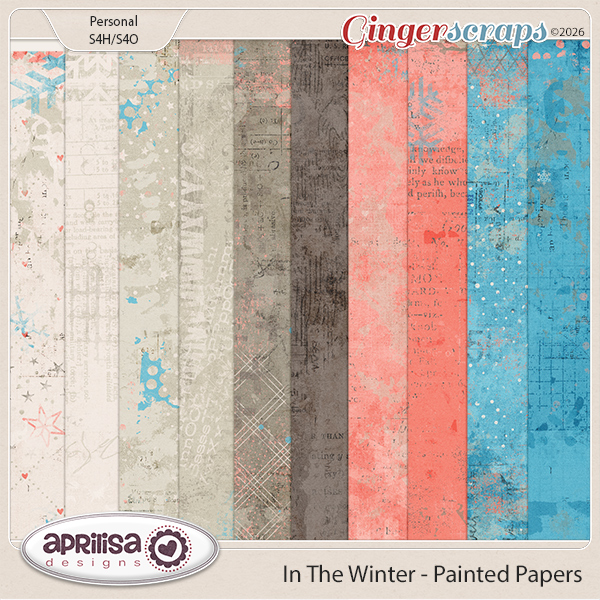 In The Winter - Painted Papers by Aprilisa Designs