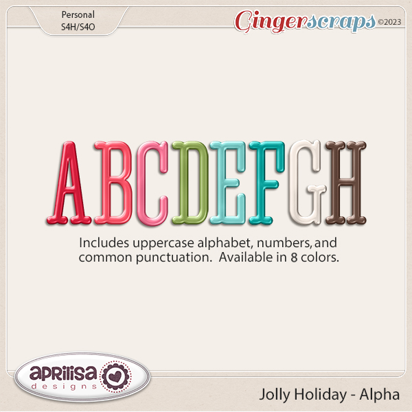 Jolly Holiday - Alpha by Aprilisa Designs