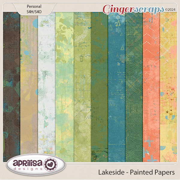 Lakeside - Painted Papers by Aprilisa Designs