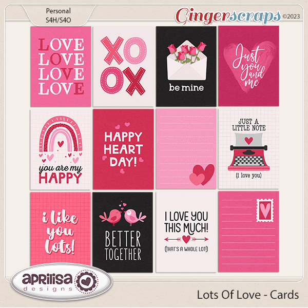 Lots of Love - Cards  by Aprilisa Designs