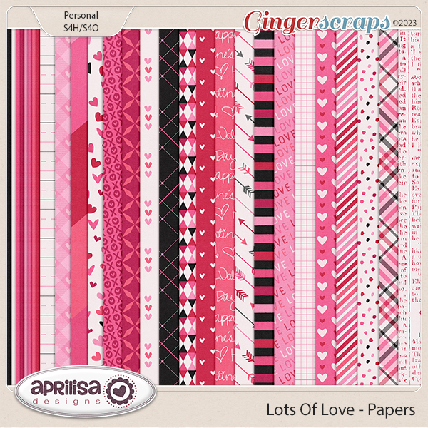 Lots of Love - Papers by Aprilisa Designs