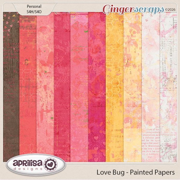Love Bug - Painted Papers by Aprilisa Designs.