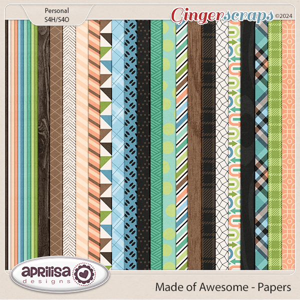 Made of Awesome - Papers by Aprilisa Designs