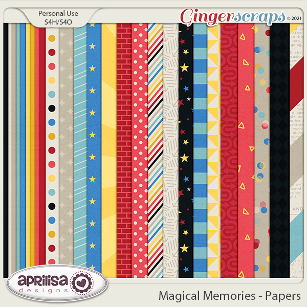 Magical Memories - Papers by Aprilisa Designs