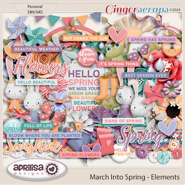 March Into Spring - Elements by Aprilisa Designs