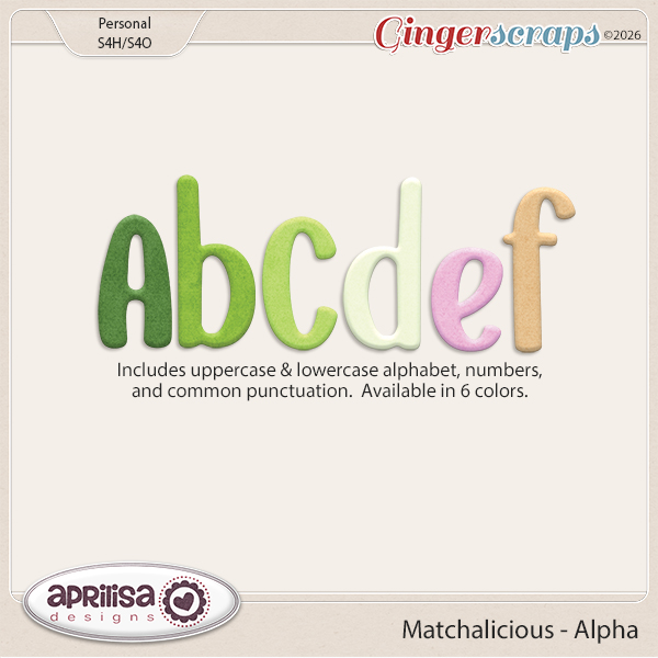 Matchalicious - Alpha by Aprilisa Designs