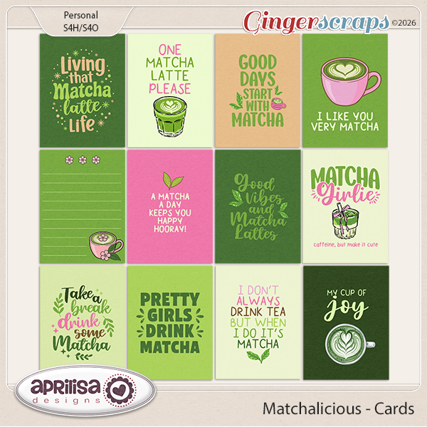 Matchalicious - Cards by Aprilisa Designs