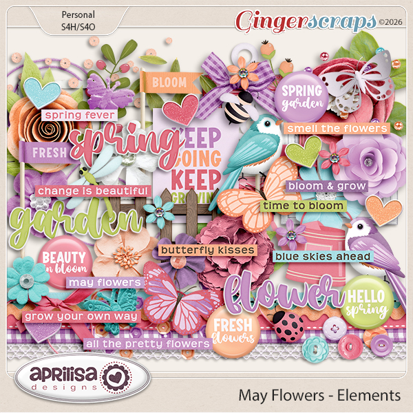 May Flowers - Elements by Aprilisa Designs