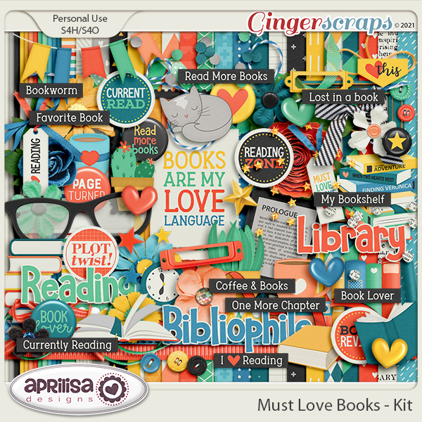 Must Love Books - Kit by Aprilisa Designs