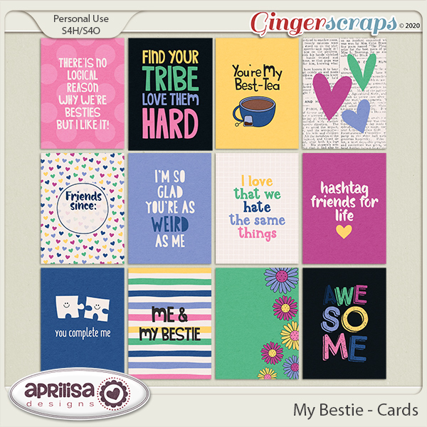 My Bestie - Cards by Aprilisa Designs