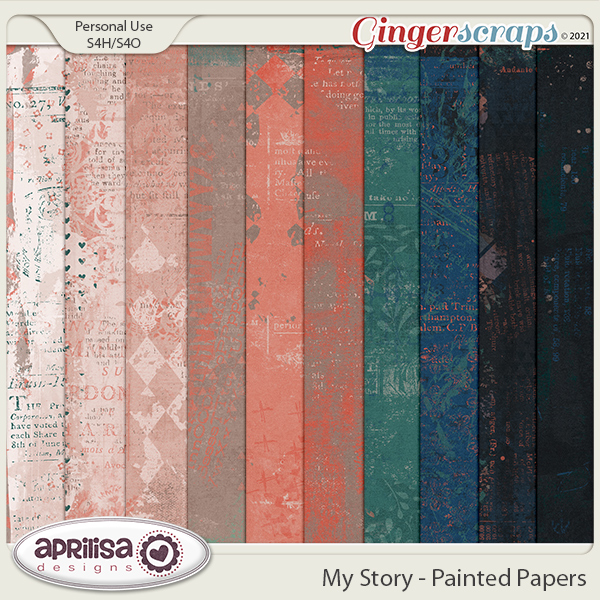 My Story - Painted Papers by Aprilisa Designs