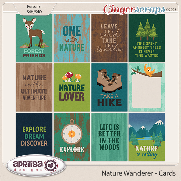 Nature Wanderer - Cards by Aprilisa Designs