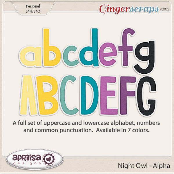 Night Owl - Alpha by Aprilisa Designs.