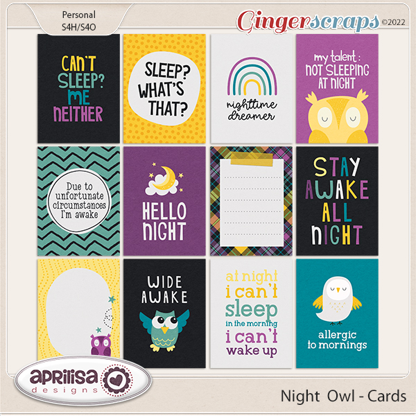 Night Owl - Cards by Aprilisa Designs