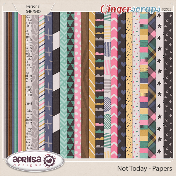 Not Today - Papers is created by Aprilisa Designs