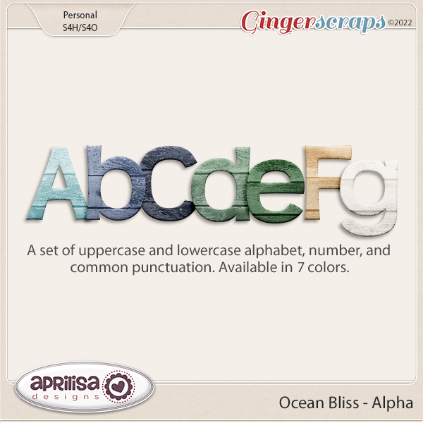 Ocean Bliss - Alpha by Aprilisa Designs.