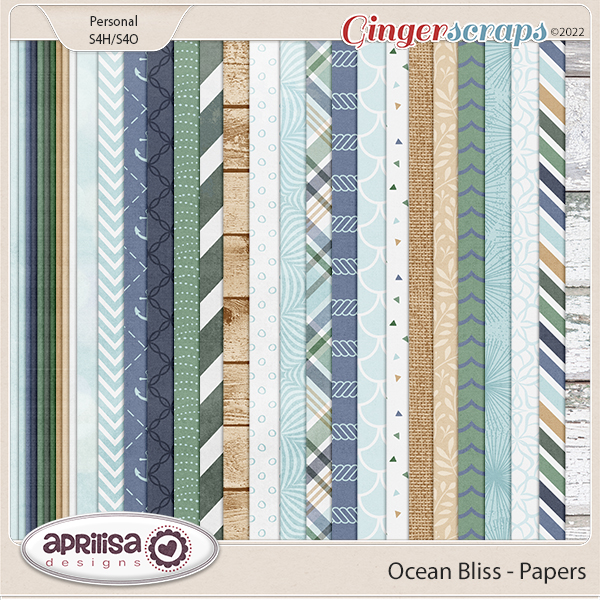 Ocean Bliss - Papers by Aprilisa Designs