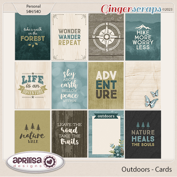 Outdoors - Cards by Aprilisa Designs
