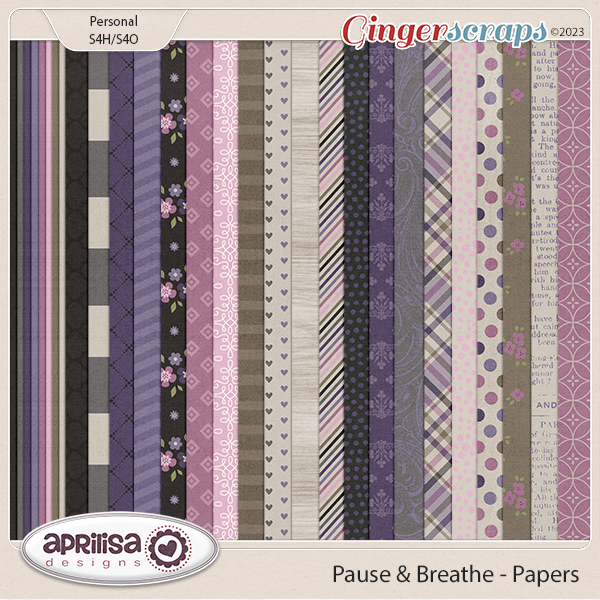 Pause & Breathe - Papers by Aprilisa Designs