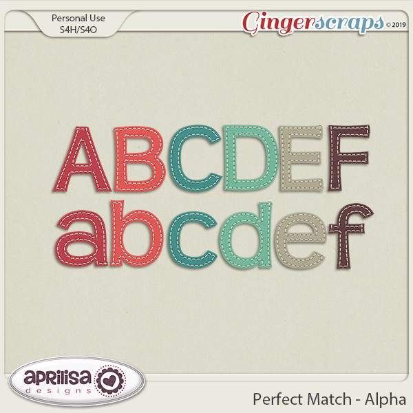 Perfect Match - Alpha by Aprilisa Designs