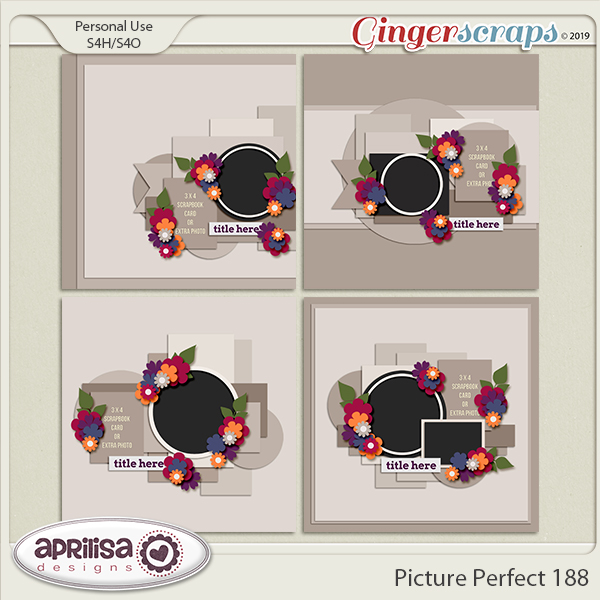 Picture Perfect 188 - Template Pack by Aprilisa Designs