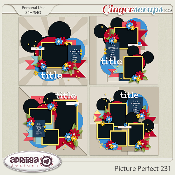 Picture Perfect 231 - Template Pack by Aprilisa Designs