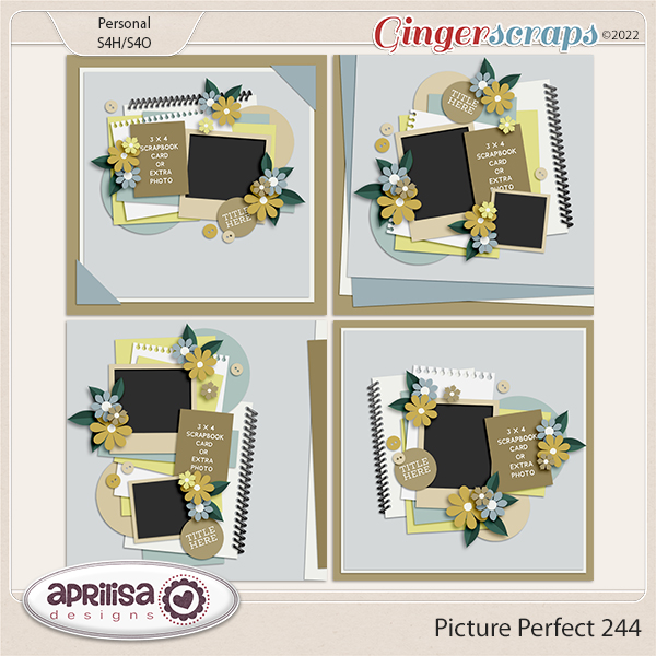 Picture Perfect 244 - Template Pack by Aprilisa Designs