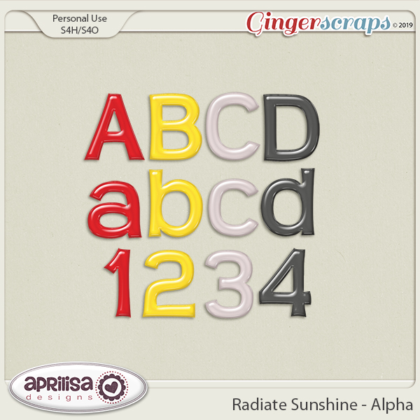 Radiate Sunshine - Alpha by Aprilisa Designs