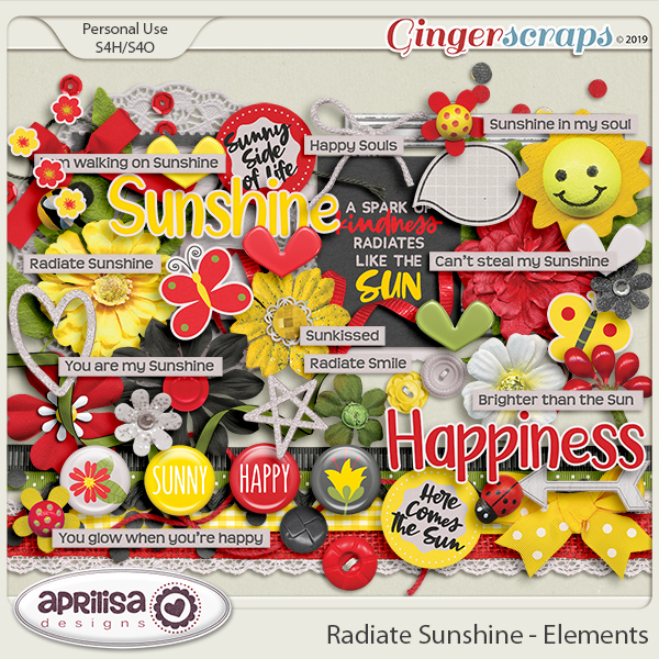 Radiate Sunshine - Elements by Aprilisa Designs 