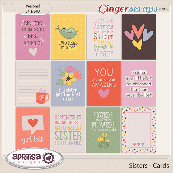 Sisters - Cards by Aprilisa Designs