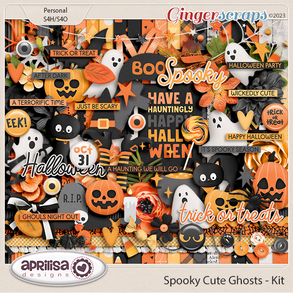 Spooky Cute Ghosts - Kit by Aprilisa Designs