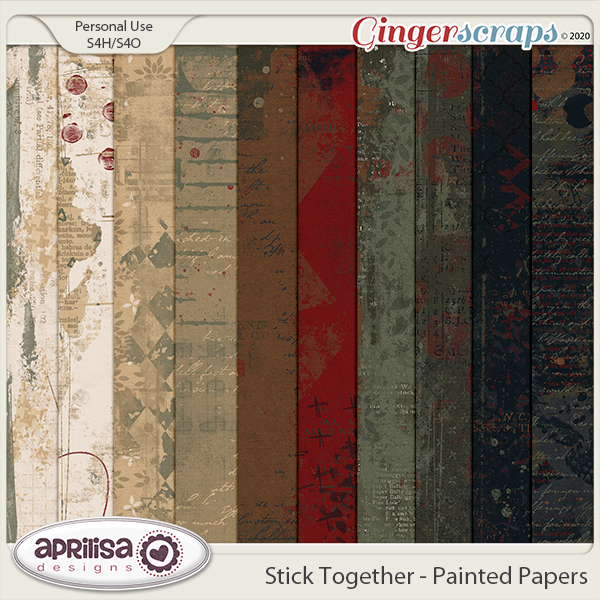 Stick Together - Painted Papers by Aprilisa Designs