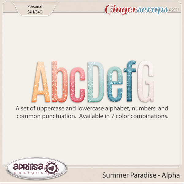 Summer Paradise - Alpha by Aprilisa Designs