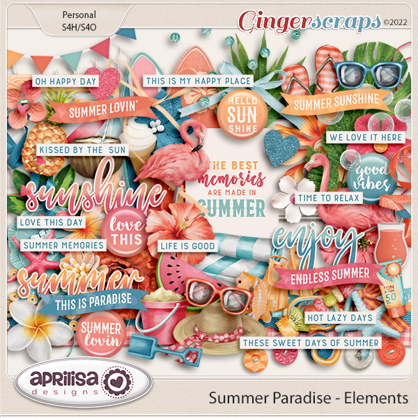 Summer Paradise - Elements by Aprilisa Designs