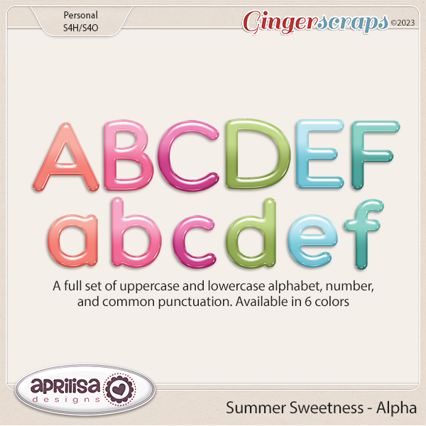 Summer Sweetness - Alpha by Aprilisa Designs