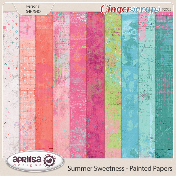Summer Sweetness - Painted Papers by Aprilisa Designs
