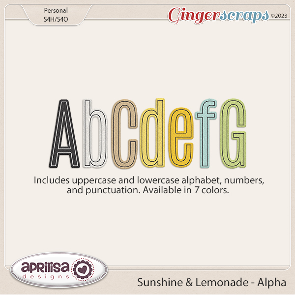 Sunshine & Lemonade - Alpha by Aprilisa Designs