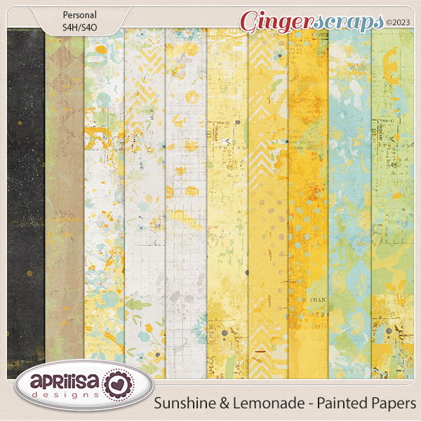 Sunshine & Lemonade - Painted Papers by Aprilisa Designs