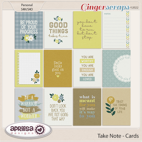 Take Note - Cards by Aprilisa Designs