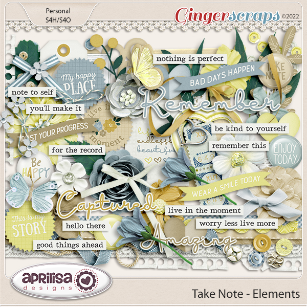 Take Note - Elements by Aprilisa Designs