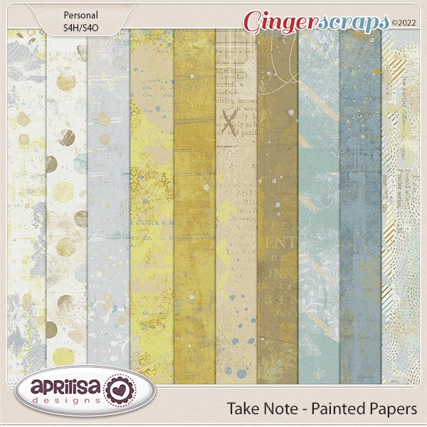 Take Note - Painted Papers by Aprilisa Designs