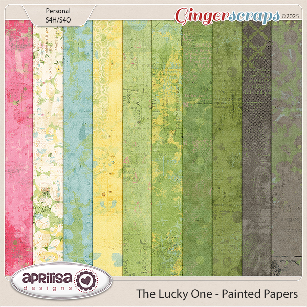 The Lucky One - Painted Papers by Aprilisa Designs