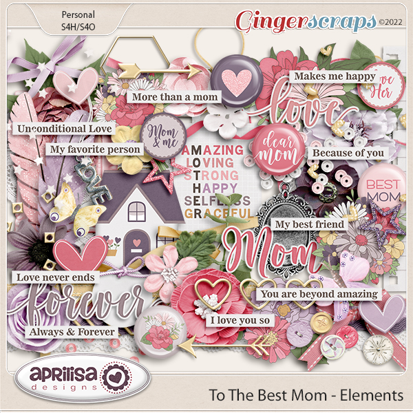 To The Best Mom - Elements by Aprilisa Designs