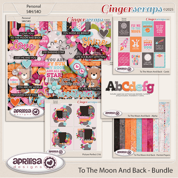 To The Moon And Back - Bundle by Aprilisa Designs