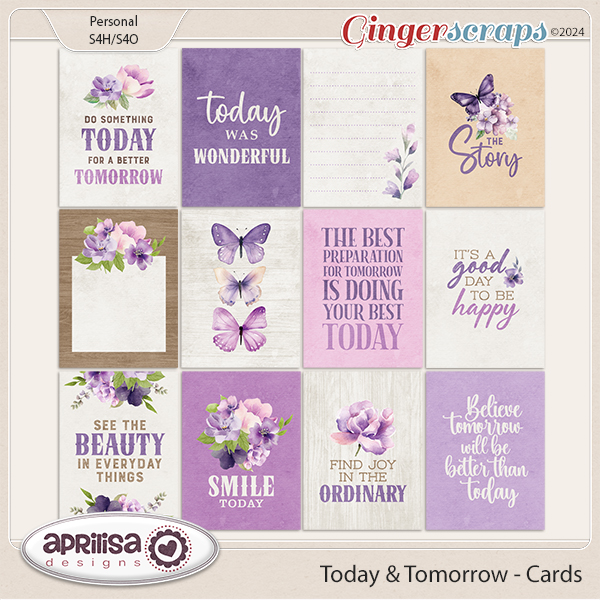 Today & Tomorrow - Cards by Aprilisa Designs