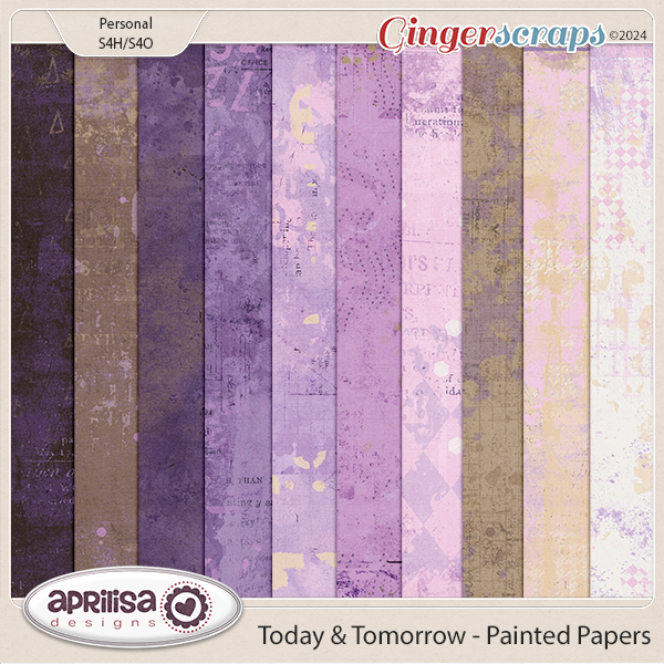 Today & Tomorrow - Painted Papers by Aprilisa Designs