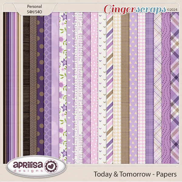 Today & Tomorrow - Papers by Aprilisa Designs